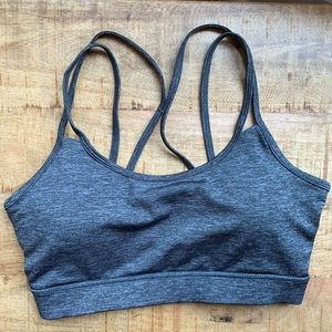 GAIAM marbled gray sports bra removable pads small